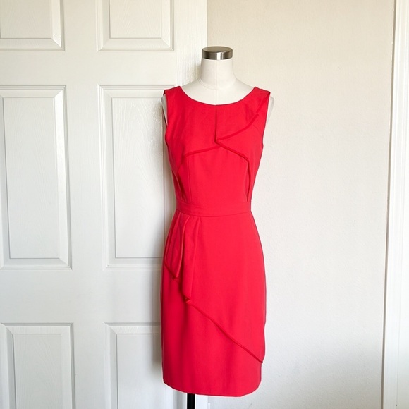 BCBGMaxAzria Sheath Red Mini Dress - Picture 2 of 6